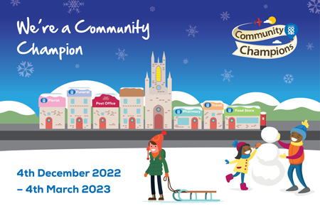 Voted as a Lincolnshire Co-op Community Champion Winter 2022