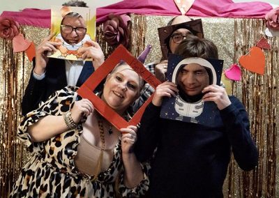 Everyone was Rocking the photo booth at our Valentines Disco image