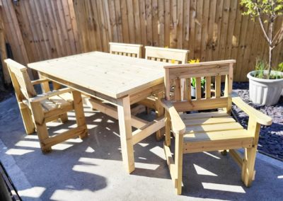 4 seater table and chairs
