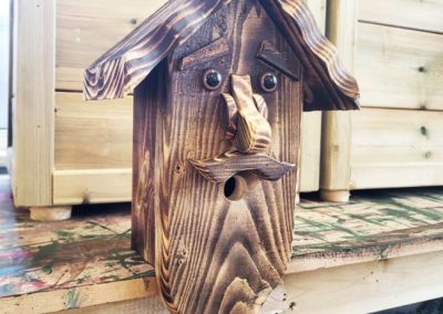 Forest man bird box